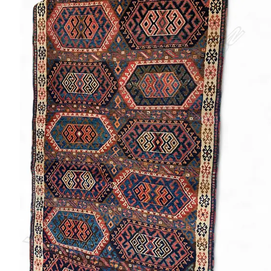 Azerbaijan Kurdish wool pile rug,